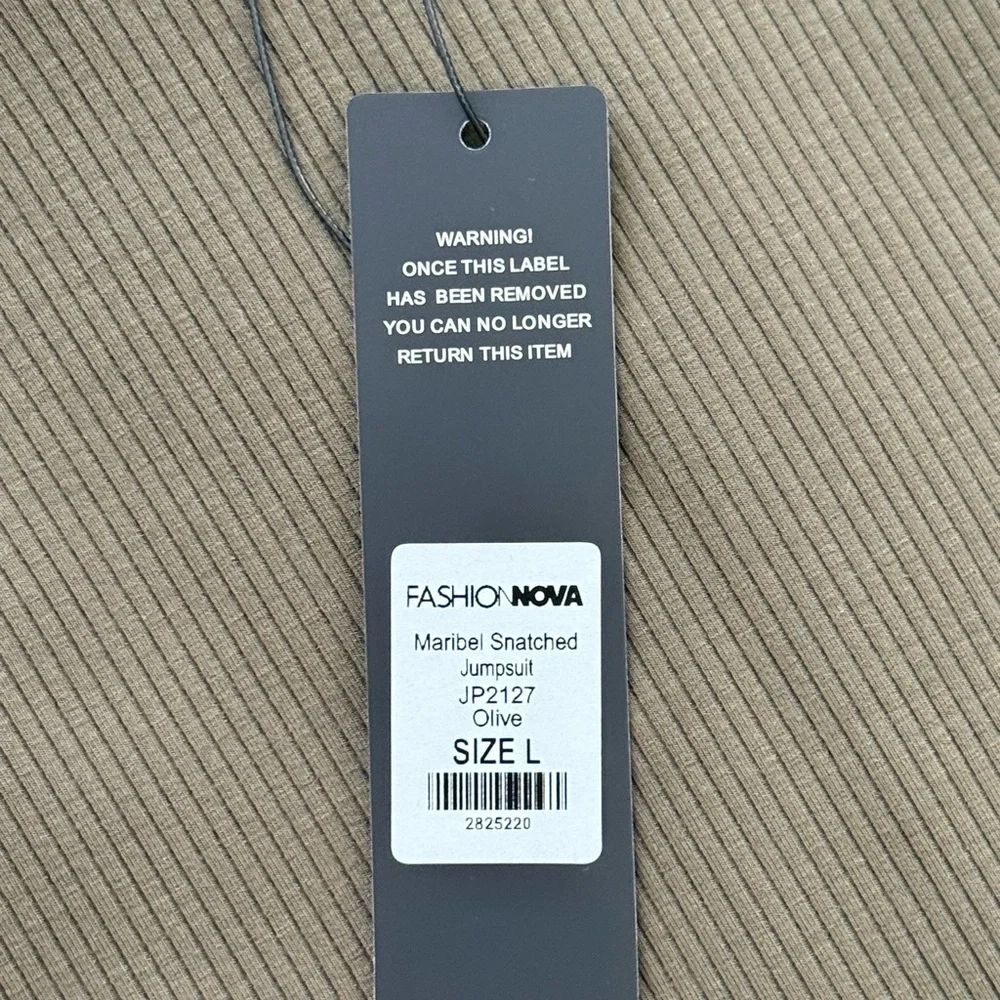 rib knit snatched jumpsuit aka maribel snatched jumpsuit - Picture 4 of 4